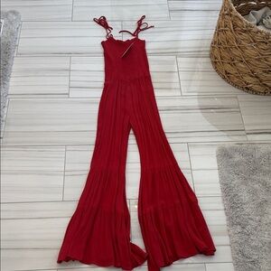 Vici Vibrant Red Jumpsuit